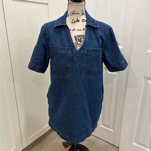 Source Unknown Blue Denim Mini Dress size Medium & Large available